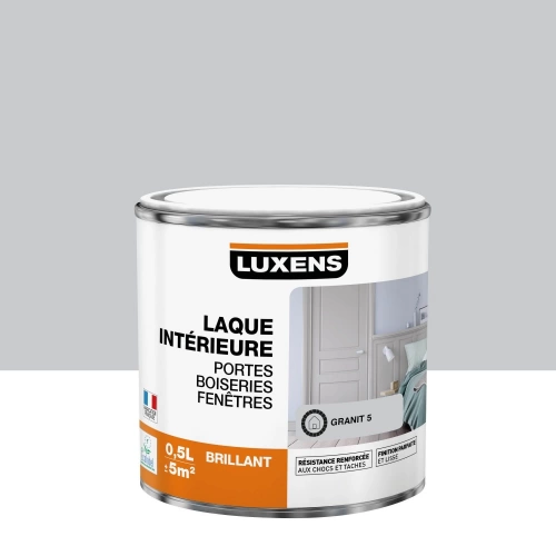 Peinture boiserie granit 5 brillant LUXENS Laque 0.5l