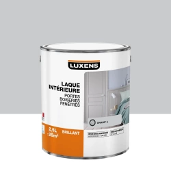 Peinture boiserie granit 5 brillant LUXENS Laque 2.5l