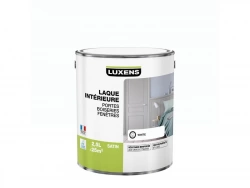 Peinture laque boiserie Intérieure LUXENS blanc satiné 2.5 l