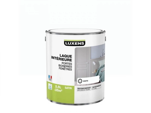 Peinture laque boiserie Intérieure LUXENS blanc satiné 2.5 l