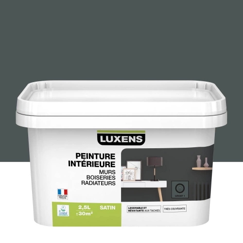 Peinture mur Multisupports LUXENS granit 1 satiné 2.5 l
