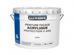 Peinture Façade Acrylique Luxens, Blanc, 10 L