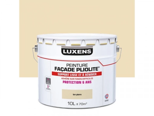 Peinture Façade Pliolite Luxens, Pierre, 10 L