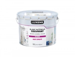 Peinture mur, plafond et boiserie couvrante, LUXENS, 10 L blanc velours