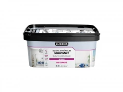 Peinture Mur, Plafond Et Boiserie Luxens Couvrant Blanc Velours, 2.5 L
