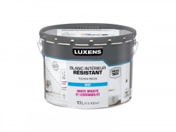 Peinture Mur, Plafond Et Boiserie Intérieur Luxens Blanc Durable&Résistant Mat,