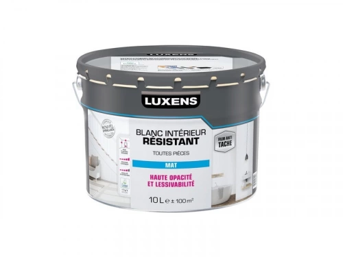 Peinture Mur, Plafond Et Boiserie Intérieur Luxens Blanc Durable&Résistant Mat,