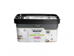 Peinture Mur, Plafond Et Boiserie Luxens Durable&Résistant Blanc Satiné, 5 L