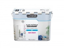 Peinture mur, plafond et boiserie couvrante, LUXENS, 5 L blanc mat