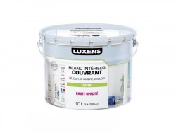 Peinture mur, plafond et boiserie couvrante, LUXENS, 10 L blanc satiné