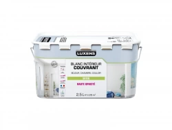 Peinture mur, plafond et boiserie couvrante, LUXENS, 2.5 L blanc satiné