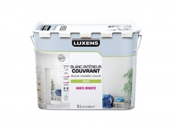Peinture mur, plafond et boiserie couvrante, LUXENS, 5 L blanc satiné