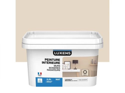 Peinture mur, boiserie, radiateur Intérieure LUXENS moka 6 mat 2.5 l