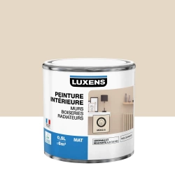 Peinture mur, boiserie, radiateur Multisupports LUXENS moka 6 mat 0.5 l