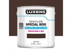 Peinture Bois Extérieur / Intérieur Luxens, Marron Satiné 2.5 L