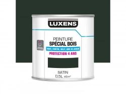 Peinture Bois Extérieur / Intérieur Luxens, Vert Sapin Satiné 0.5 L