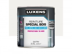 Peinture Bois Extérieur / Intérieur Satin Blanc Luxens 2.5 L