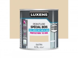 Peinture Bois Extérieur / Intérieur Satin Ivoire Clair Luxens 0.5 L