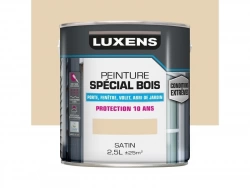 Peinture Bois Extérieur / Intérieur Satin Ivoire Clair Luxens 2.5 L
