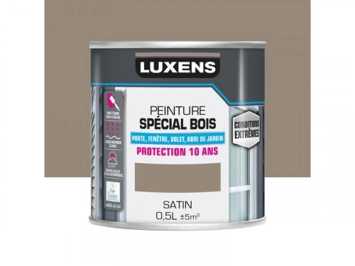 Peinture Bois Extérieur / Intérieur Satin Trench 3 Luxens 0.5 L