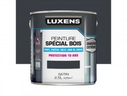 Peinture Bois Extérieur / Intérieur Satin Gris Anthracite Luxens 2.5 L