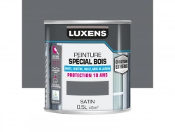 Peinture Bois Extérieur Conditions Extrêmes Luxens, Granit 2 Satiné 0.5 L
