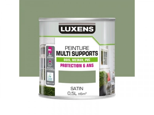 Peinture multimatériaux Extérieur Luxens Vert Provence Satiné 0.5 L
