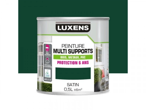 Peinture multimatériaux Extérieur Luxens Vert Mousse Satiné 0.5 L