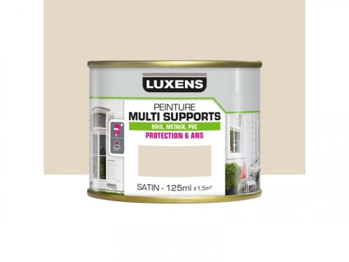 Peinture multimatériaux Extérieur Luxens Blanc Perlé Satiné 0.125 L