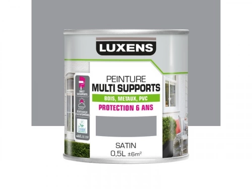 Peinture multimatériaux Extérieur Luxens Granit 3 Satiné 0.5 L