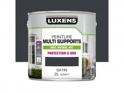 Peinture multimatériaux Extérieur Luxens Gris Anthracite Satiné 2 L