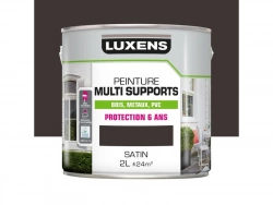 Peinture multimatériaux Extérieur Luxens Brun Gris Satiné 2 L