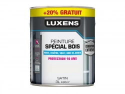 Peinture bois intérieur extérieur LUXENS blanc satiné 3 L