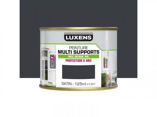 Peinture multimatériaux Extérieur Luxens Gris Anthracite Satiné 0.125 L
