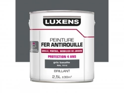 Peinture Fer Extérieur Luxens Gris Basalte Glossy 2.5 L