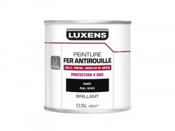 Peinture Fer Extérieur Noir Luxens Noir Glossy 0.5 L