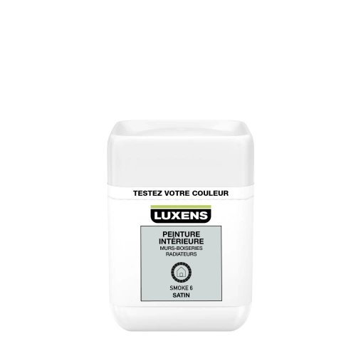 Testeur peinture, mur, boiserie, radiateur LUXENS, smoke 6, satin, 0.05