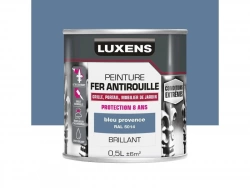 Peinture Fer Extérieur Luxens Bleu Provence Glossy 0.5 L