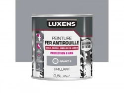 Peinture Fer Extérieur Luxens Granit 3 Glossy 0.5 L
