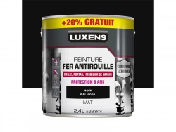 Peinture fer extérieure LUXENS noir mat 2L4