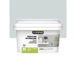 Peinture mur boiserie radiateur LUXENS smoke 6 Satiné 2.5 L