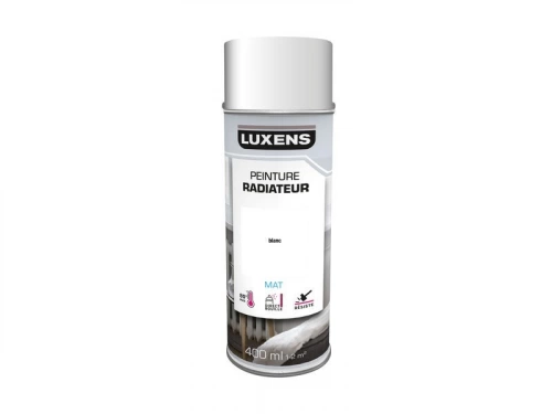 Peinture aérosol Radiateur LUXENS blanc mat 400 ml