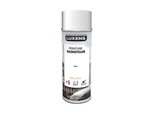 Peinture aérosol Radiateur LUXENS blanc brillant 400 ml