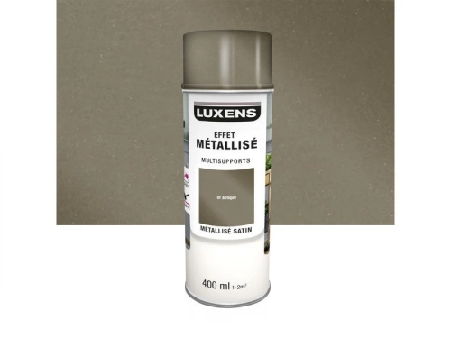 Peinture aérosol Multisupports LUXENS or antique métallisé 400 ml