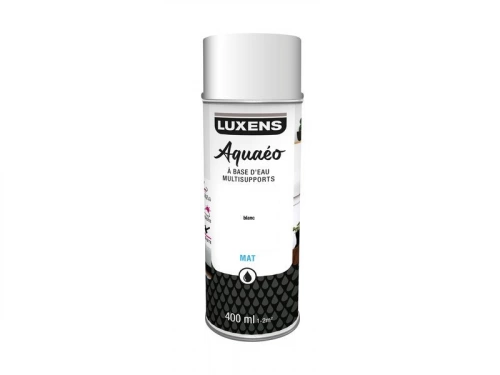 Peinture aérosol Aquaeo LUXENS blanc mat 400 ml