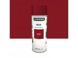 Peinture aérosol Multisupports LUXENS rouge basque ral 3004 satiné 400 ml