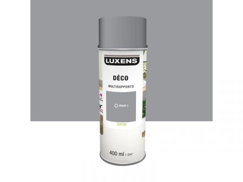 Peinture aérosol Multisupports LUXENS granit 3 satiné 400 ml