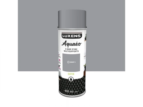 Peinture aérosol Aquaeo LUXENS granit 3 satiné 400 ml