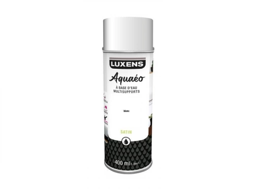 Peinture aérosol Aquaeo LUXENS blanc satiné 400 ml