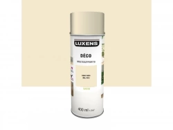 Peinture aérosol Multisupports LUXENS blanc ivoire ral 1013 satiné 400 ml